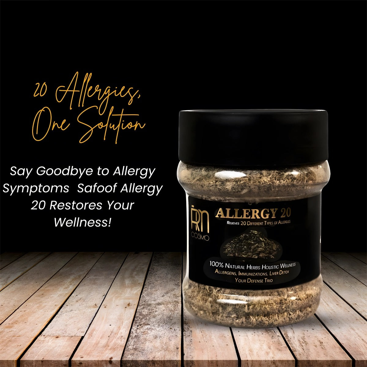 Safoof Allergy 20 by RMCosmo – 100% Natural Herbal Remedy for Allergy Relief